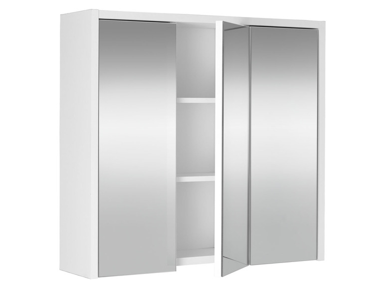 Aller en mode plein écran : LIVARNO home Armoire de salle de bains miroir Oslo, 65 x 60 x 17 cm, blanche - Image 5