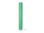 Un lampadaire vert en forme de cylindre.
