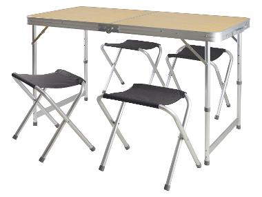 CRIVIT Table et tabourets de camping