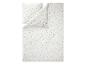 Parure de lit blanche avec petite housse de couette et taie d'oreiller à motif floral