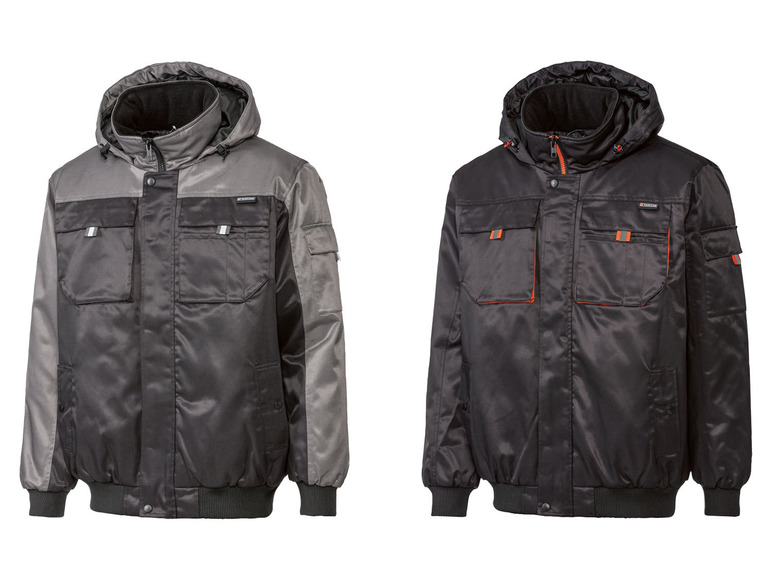 Deux vestes de travail noires à capuche
