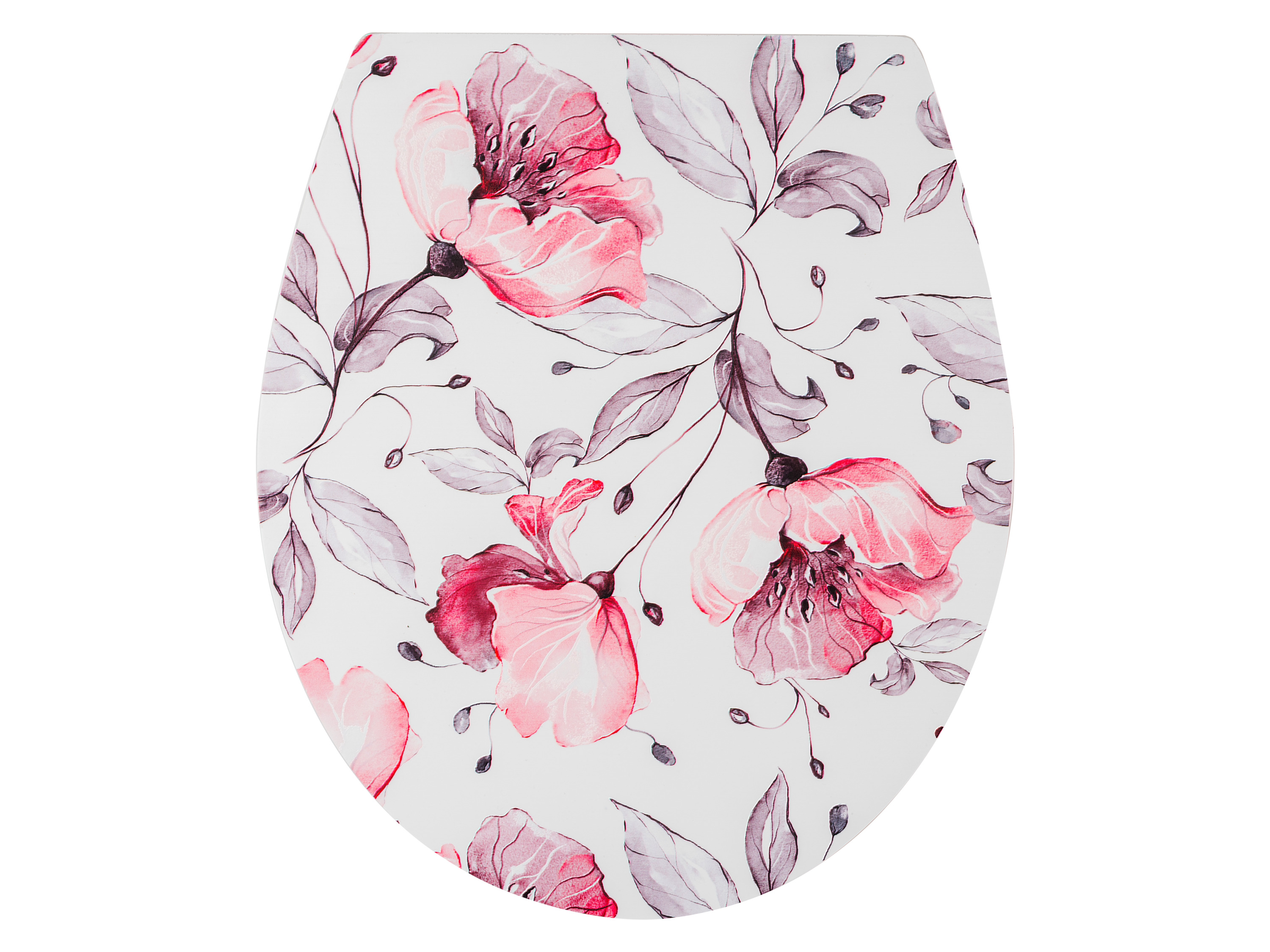 Wenko Abattant WC en duroplast (fleur)