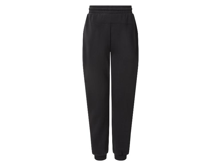 Pantalon de survêtement noir avec taille élastique et poignets côtelés