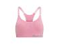 Soutien-gorge de sport rose Reebok avec bretelles ajustables et logo