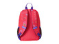 Un sac à dos rose avec des détails violets et le logo LEGO, avec un motif licorne.