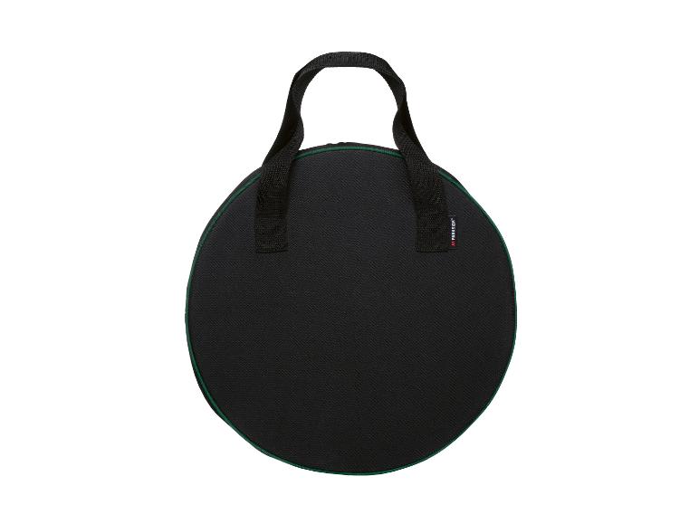 Une sacoche à outils Parkside noire.