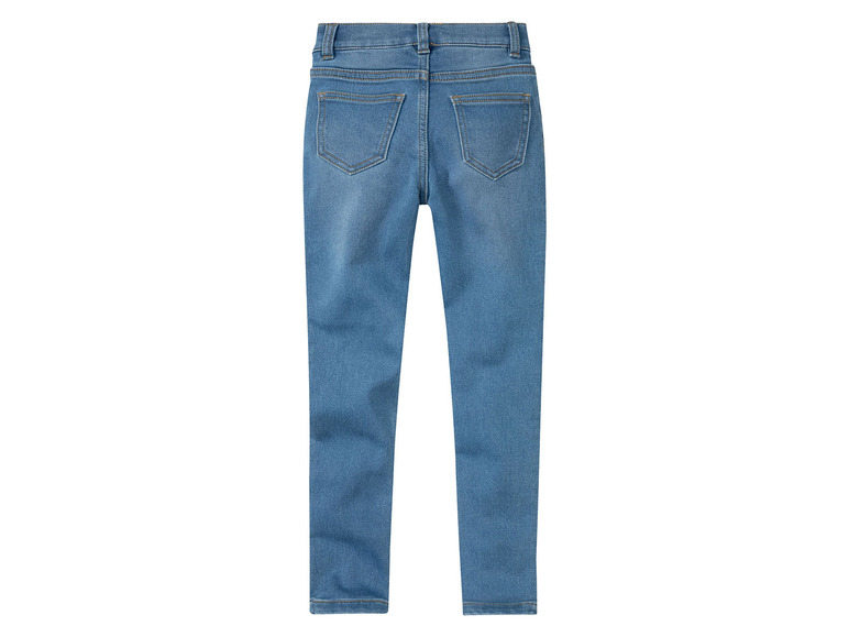 Jeans skinny bleu pour filles.