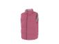 Gilet matelassé rose avec fermeture éclair et doublure imprimée