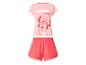 Pyjama femme avec t-shirt rose clair et short Minnie Mouse