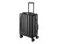Une valise noire Topmove avec des roues.
