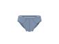 Slip homme en coton bleu avec taille élastique.