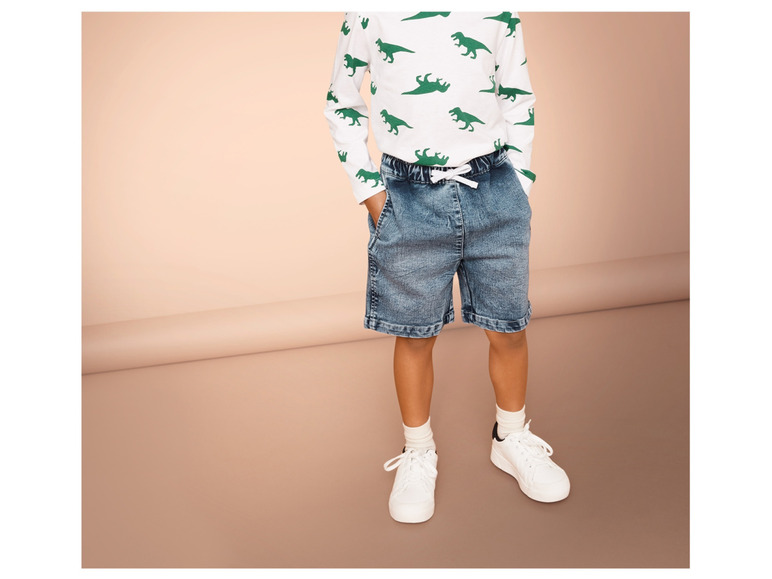 Aller en mode plein écran : Bermuda molletonné en denim enfant - Image 6
