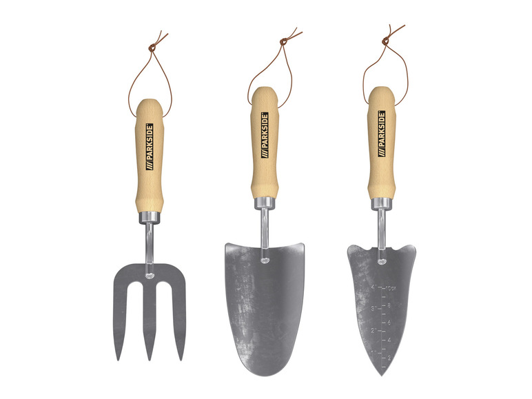 Aller en mode plein écran : PARKSIDE® Lot de 3 outils de jardin, en acier inoxydable - Image 1