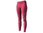 Leggings de sport roses avec un motif géométrique.