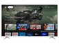 Téléviseur Sharp avec Google TV, avec des services de streaming comme Disney+, Netflix, Prime Video et Apple TV+.