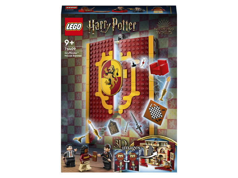 Aller en mode plein écran : LEGO® Harry Potter™ Le blason de la maison Gryffondor - Image 1