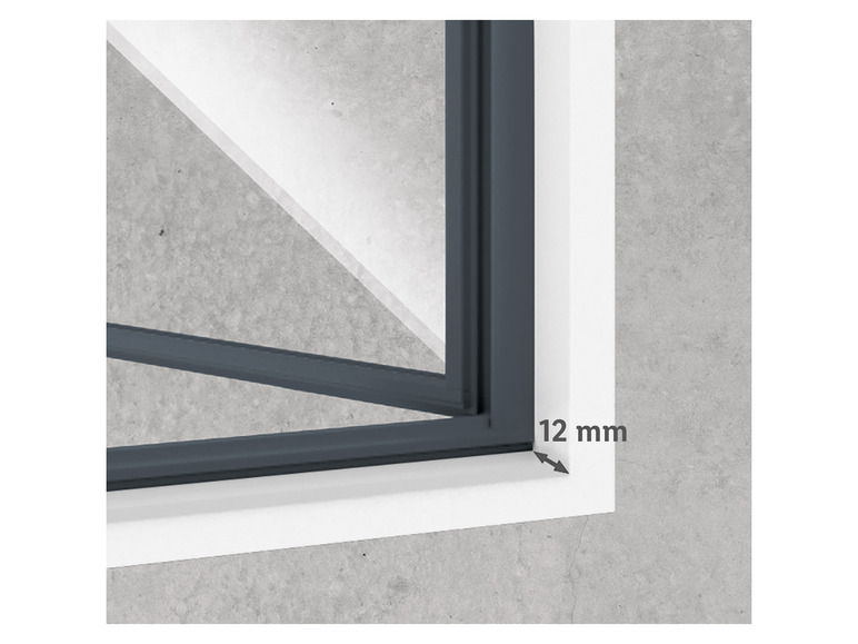 Aller en mode plein écran : LIVARNO home Fenêtre moustiquaire en aluminium, 130 x 150 cm - Image 8