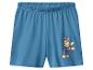 Shorts bleus pour enfants avec imprimé de chien de dessin animé.