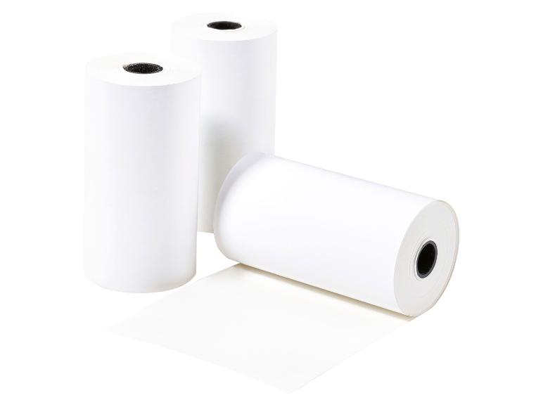 Rouleaux de papier thermique pour imprimante.