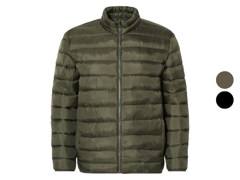 Veste matelassée homme vert olive, disponible aussi en noir.