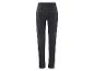 Un jean noir pour femme, vu de dos.