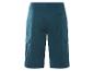 Shorts cargo bleu-vert foncés.