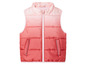 Une veste sans manches pour enfant avec un dégradé de rose à rouge