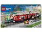 Set LEGO City Tramway du centre-ville avec figurines et gare.