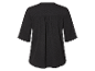 Chemise noire à manches courtes, vue de dos.