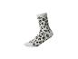 Chaussette blanche à imprimé léopard
