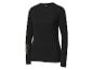 T-shirt noir à manches longues Crivit avec l'inscription 'Break the Limits'.