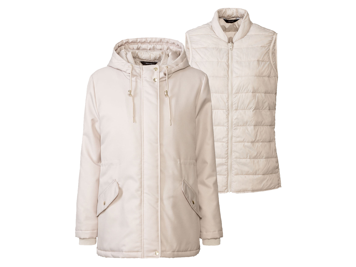 esmara® Parka 3 en 1 femme (beige)