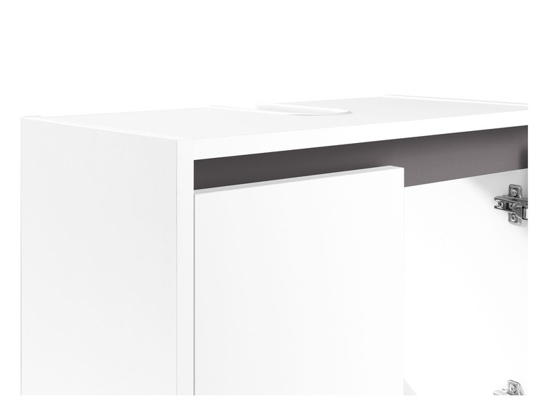Aller en mode plein écran : LIVARNO home Meuble sous-vasque Oslo, 60 x 55 x 28 cm, blanc mat - Image 12