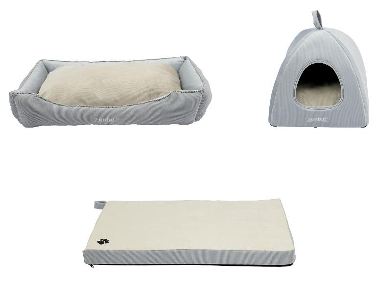 Lits et tapis gris pour chiens Zoofari