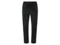 Pantalon en velours côtelé noir avec taille élastique.