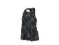 Débardeur de sport femme noir à motif abstrait