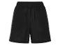 Shorts noirs en lin, style décontracté.