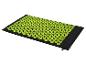 Tapis d'acupression noir avec points de massage verts
