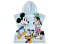Une robe de bain bleue avec Mickey Mouse et d'autres personnages Disney