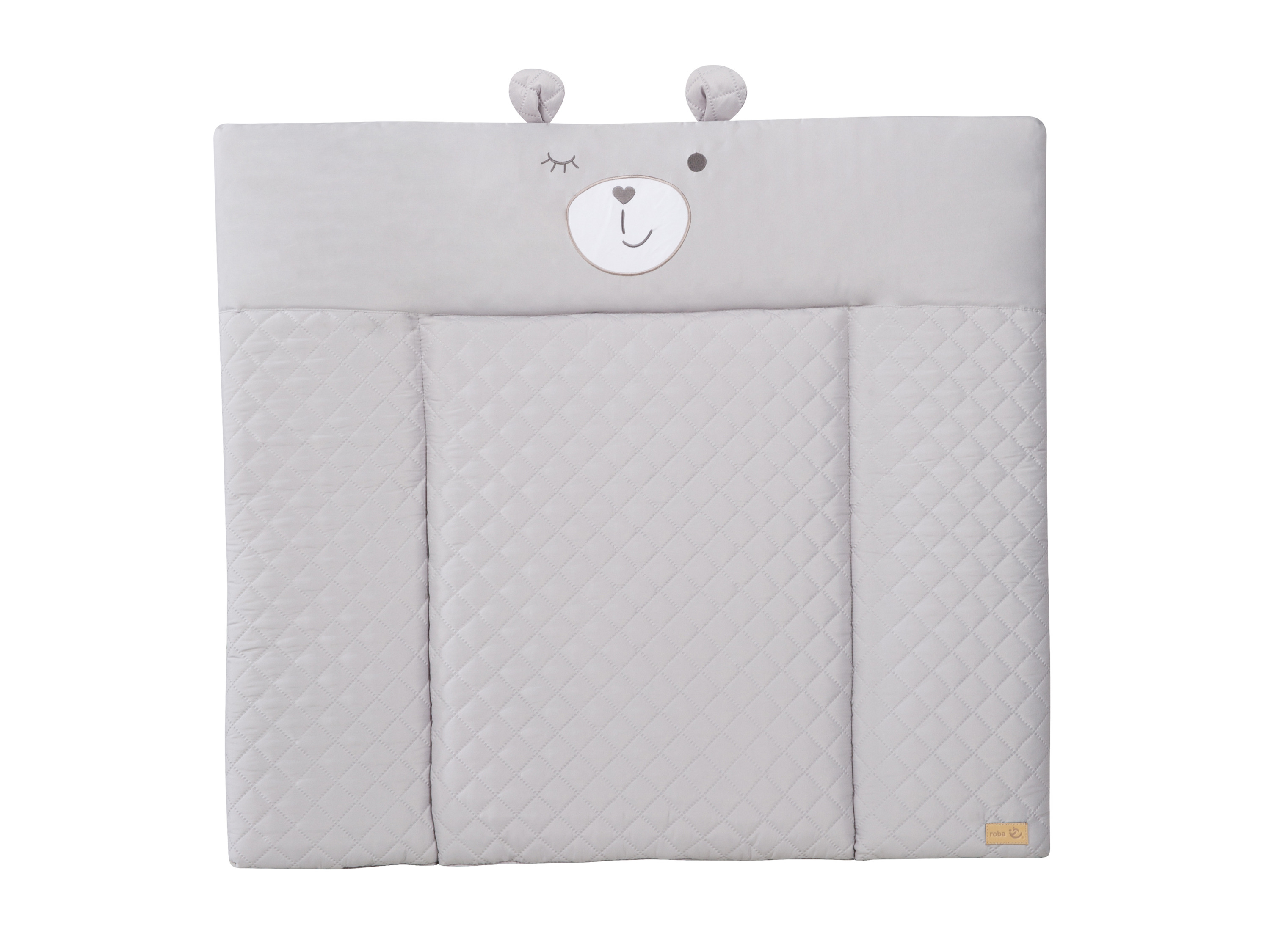 Roba Matelas à langer Style Sammy 85 x 75 cm gris avec bords surélevés