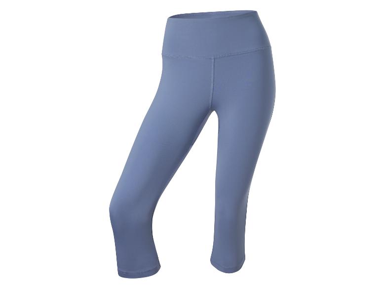 Leggings capri bleu marine pour femme.
