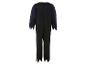Un costume noir à manches longues pour un déguisement d'Halloween.