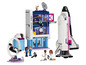 LEGO Friends sur le thème de l'espace avec un vaisseau spatial et un centre spatial.