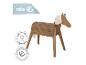 Cheval à bascule en bois pour enfants avec plus de 90 ans d'expérience et matériaux certifiés.