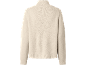Pull en maille fine pour femme en crème, vue arrière