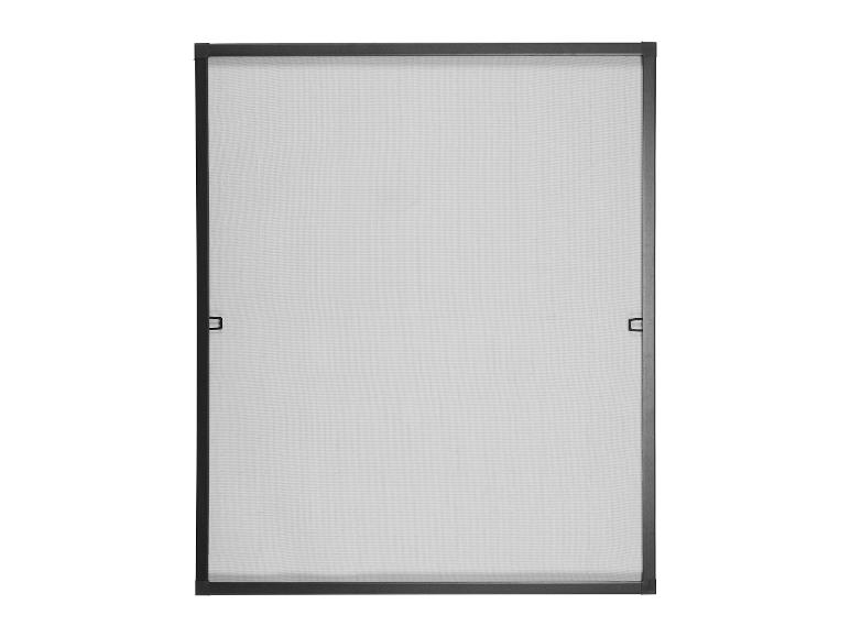 Moustiquaire rectangulaire avec cadre noir et poignées