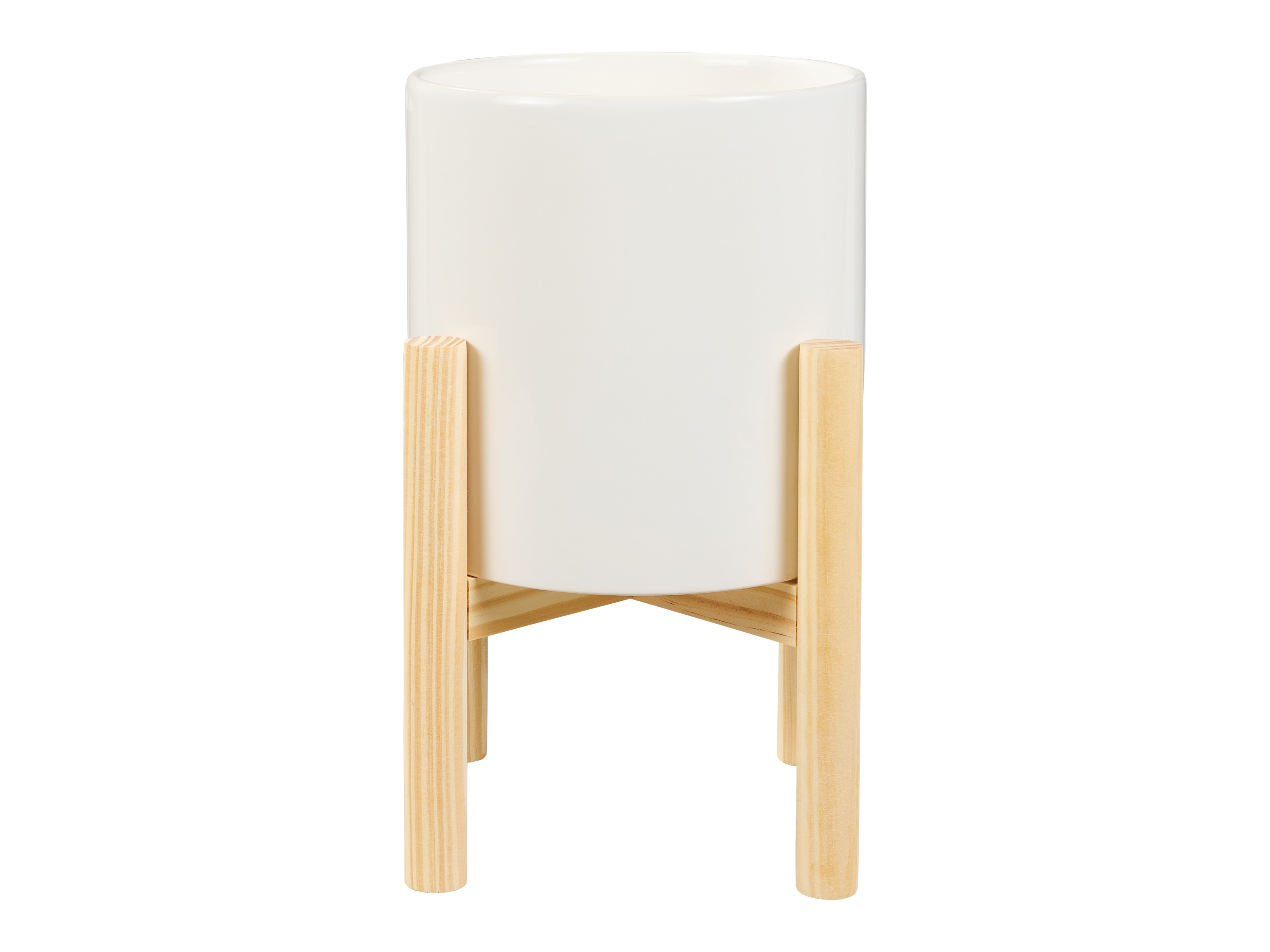 LIVARNO home Cache-pot avec support (blanc)