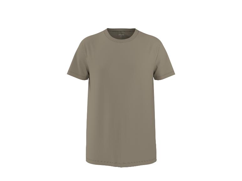 T-shirt basique gris-vert à manches courtes
