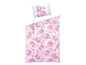 Une housse de couette rose avec Skye de la Pat' Patrouille.