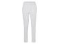 Pantalon blanc élégant, coupe droite.